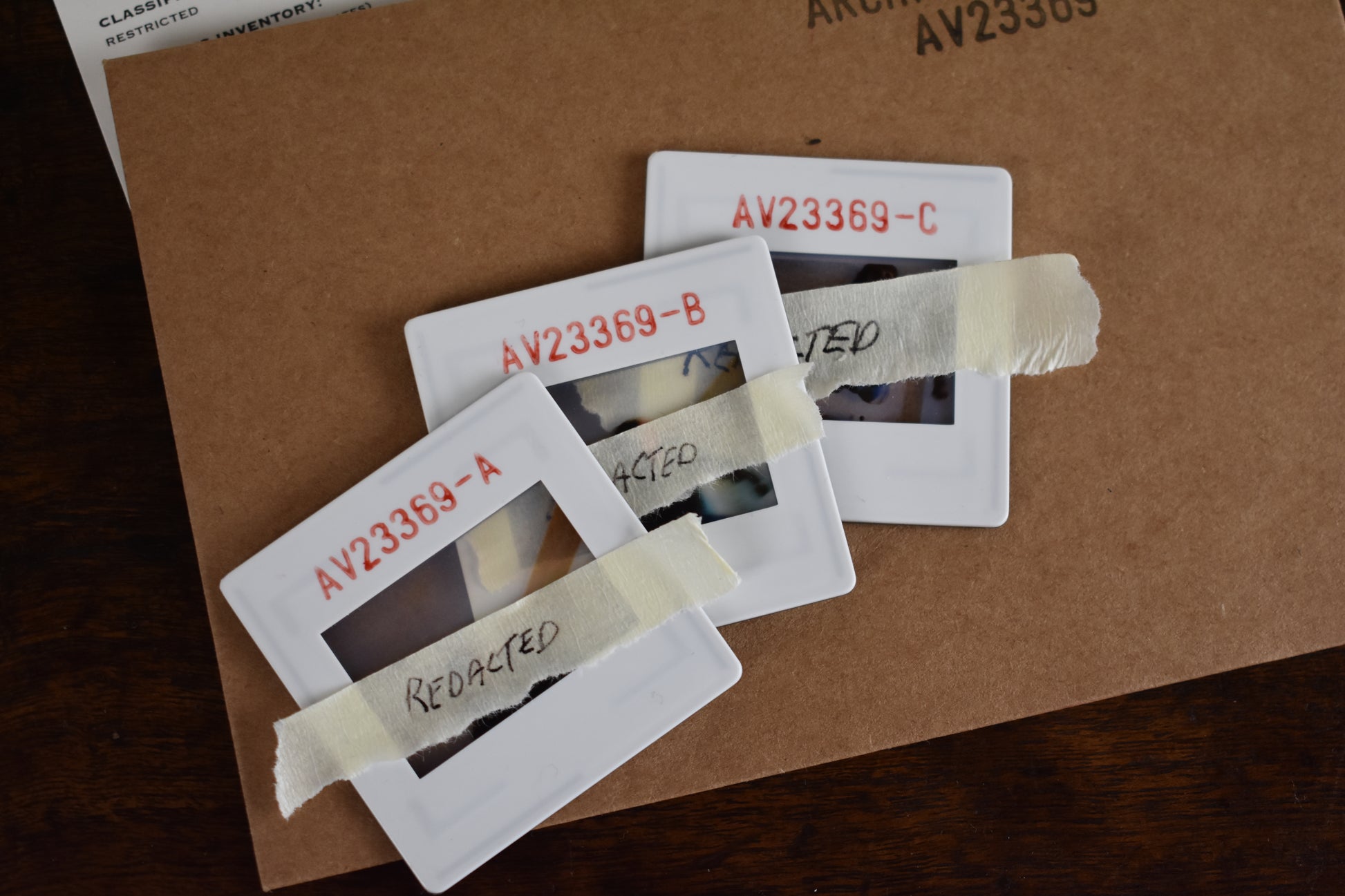 3 photographic slides